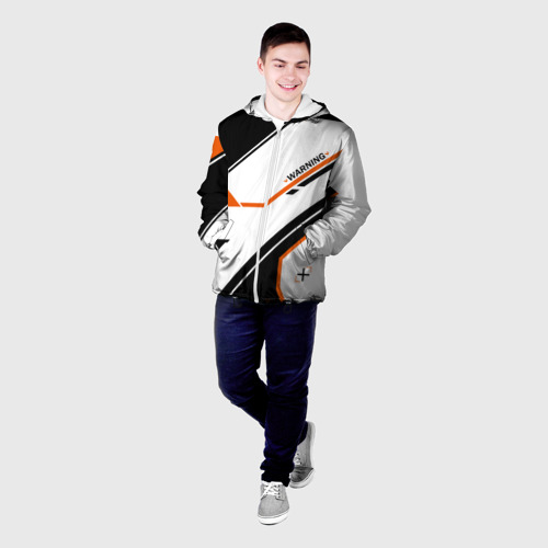 Мужская куртка 3D с принтом Cs:go - Asiimov P250 Style, фото на моделе #1