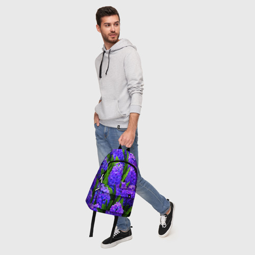 Рюкзак 3D с принтом Цветы, фото #5