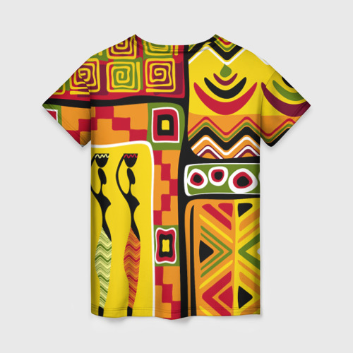 Женская футболка 3D с принтом Африка Africa, вид сзади #1