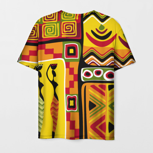 Мужская футболка 3D с принтом АФРИКА | AFRICA, вид сзади #1