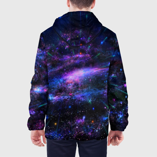 Мужская куртка 3D с принтом Вселенная, вид сзади #2