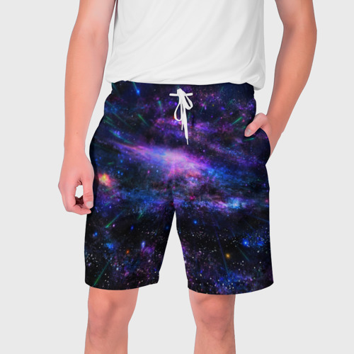 Мужские шорты 3D с принтом Вселенная, вид спереди #2