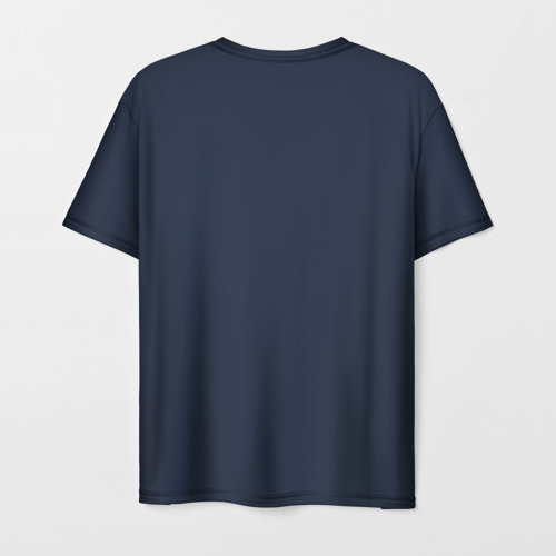 Мужская 3D футболка с принтом Краснознам тихоокеанский флот, вид сзади #1