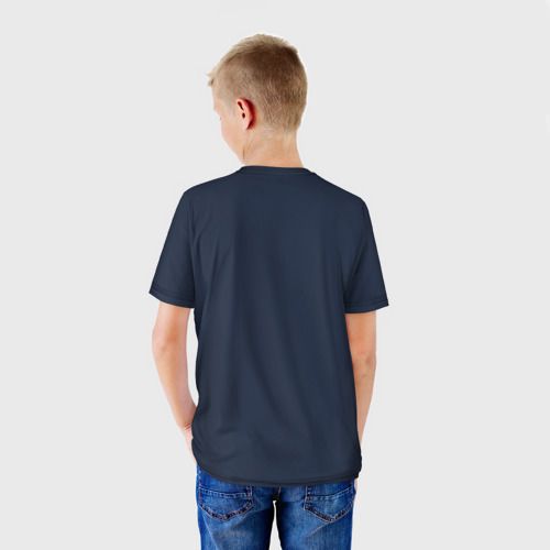 Детская футболка 3D с принтом Дважды краснознаменный балтийский флот, вид сзади #2