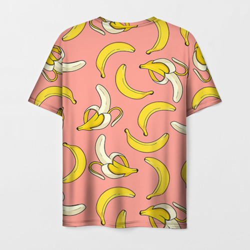 Мужская футболка 3D с принтом Банан 1, вид сзади #1