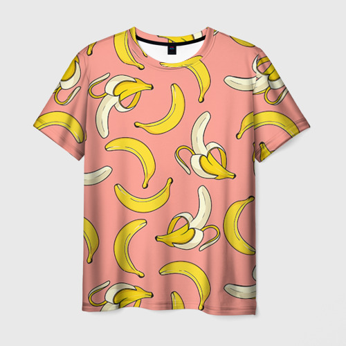 Мужская футболка 3D с принтом Банан 1, вид спереди #2