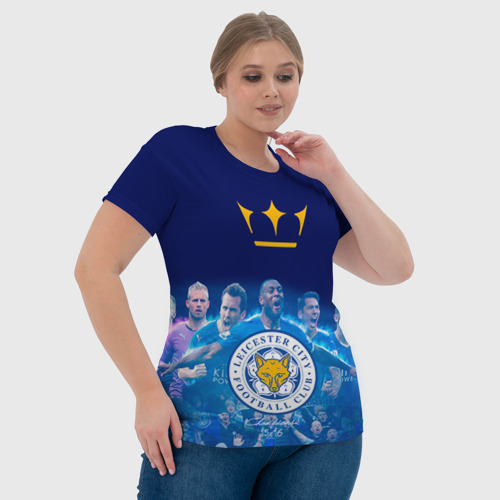 Женская футболка 3D с принтом FC Leicester Vardi, фото #4