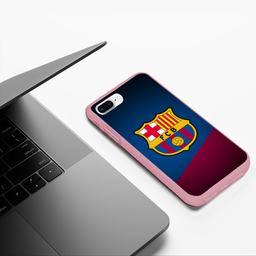 Чехол для iPhone 7Plus/8 Plus матовый с принтом ФК Барселона, фото #5