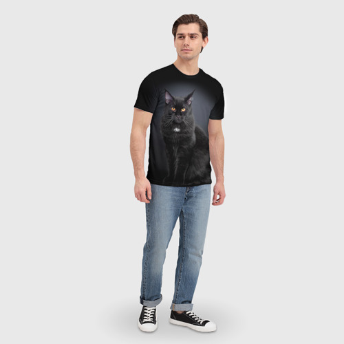 Мужская футболка 3D с принтом Мейн-кун 3, вид сбоку #3