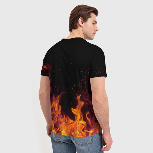 Мужская 3D футболка с принтом Илья, вид сзади #2