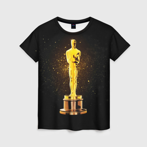 Женская футболка 3D с принтом Оскар, вид спереди #2