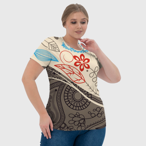 Женская футболка 3D с принтом Прованс, фото #4