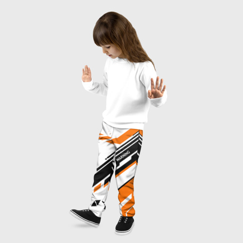 Детские брюки 3D с принтом Cs:go - Asiimov P90 Style, фото на моделе #1