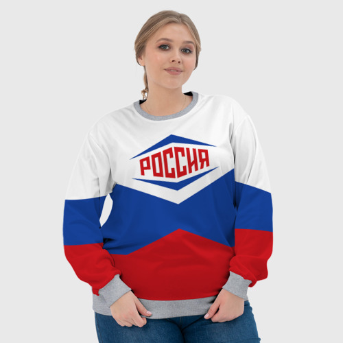 Женский свитшот 3D с принтом Россия 2016, фото #4
