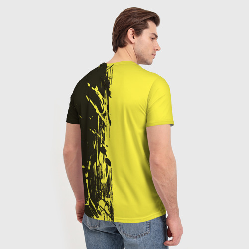 Мужская футболка 3D с принтом Pikachu Pika Pika, вид сзади #2