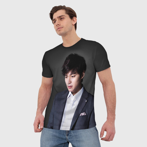 Мужская футболка 3D с принтом Lee Min Ho, фото на моделе #1
