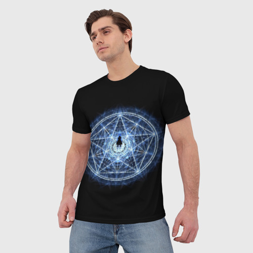 Мужская футболка 3D с принтом Цельнометаллический алхимик, фото на моделе #1