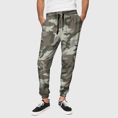 Мужские брюки 3D с принтом Камуфляж, вид сбоку #3