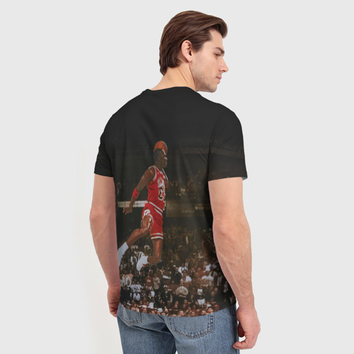 Мужская футболка 3D с принтом Michael Jordan, вид сзади #2