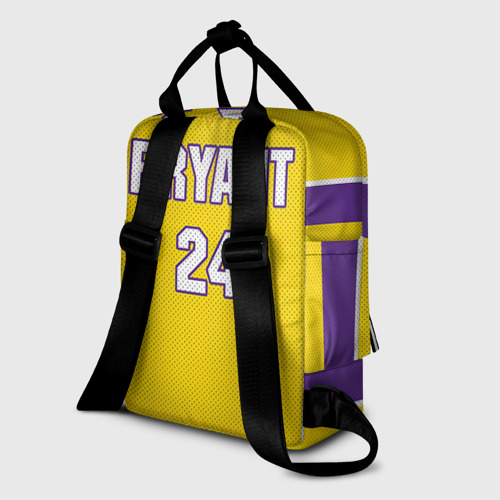 Женский рюкзак 3D с принтом Lakers 24, вид сзади #1