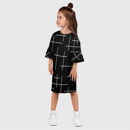 Детское платье 3D с принтом Geometric 2, фото на моделе #1