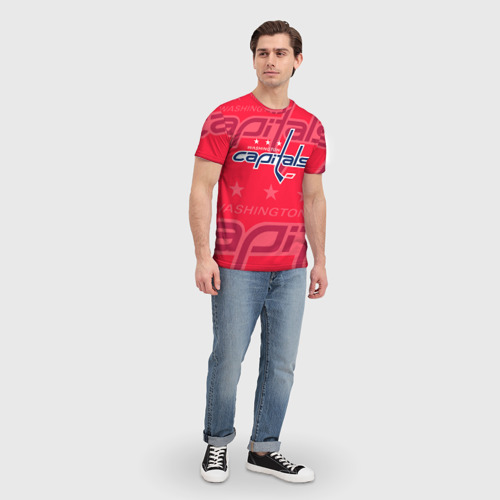 Мужская футболка 3D с принтом Хоккей 8, вид сбоку #3