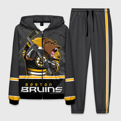 Мужской 3D костюм с принтом Boston Bruins, вид спереди #2