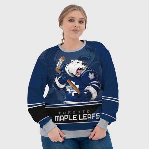 Женский свитшот 3D с принтом Toronto Maple Leafs, фото #4