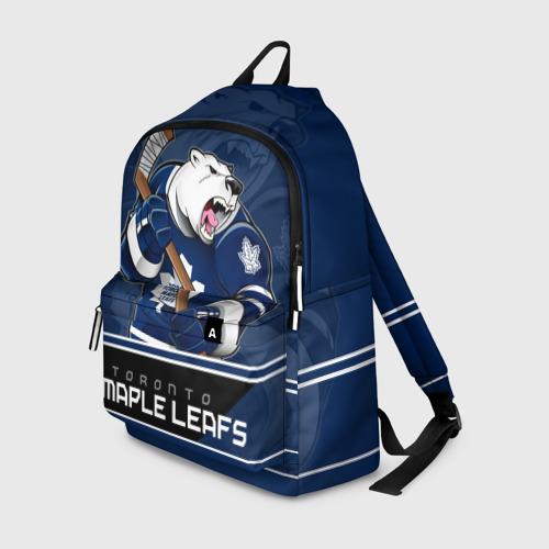 Рюкзак 3D с принтом Toronto Maple Leafs, вид спереди #2