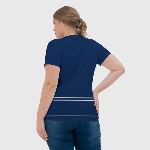 Женская футболка 3D с принтом Toronto Maple Leafs, вид сзади #2