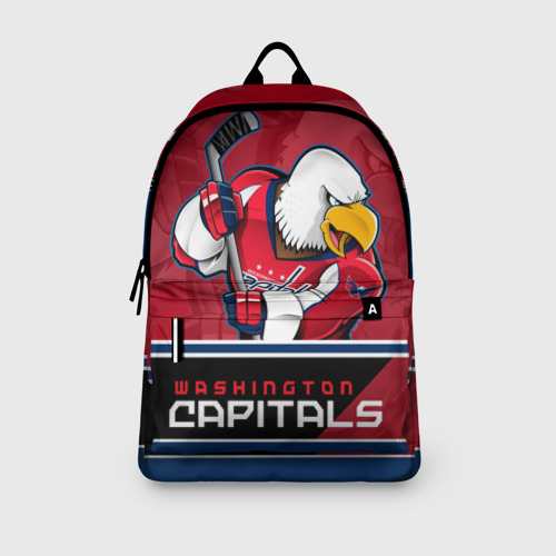Рюкзак 3D с принтом Washington Capitals, вид сбоку #3