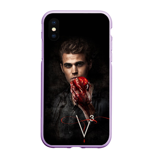 Чехол для iPhone XS Max матовый с принтом Дневники вампира 10, вид спереди #2