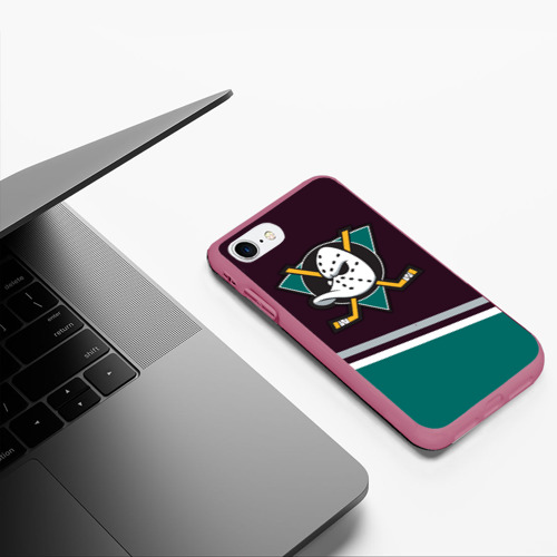 Чехол для iPhone 7/8 матовый с принтом Anaheim Ducks, фото #5