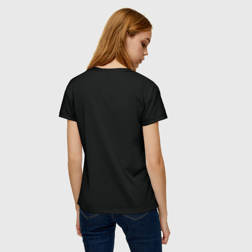 Женская футболка 3D с принтом Повелитель тыкв, вид сзади #2