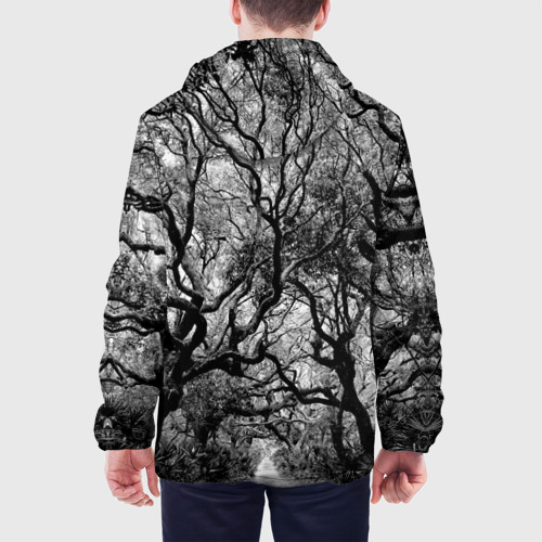 Мужская куртка 3D с принтом Деревья, вид сзади #2