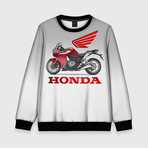 Детский свитшот 3D с принтом Honda 2, вид спереди #2