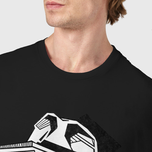 Мужская футболка хлопок с принтом Маяковский, фото #4
