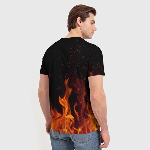 Мужская футболка 3D с принтом AC DC, вид сзади #2