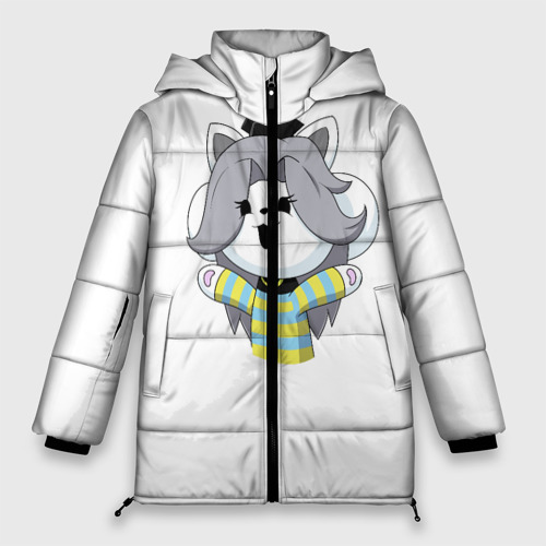 Женская зимняя куртка 3D с принтом Undertale, вид спереди #2