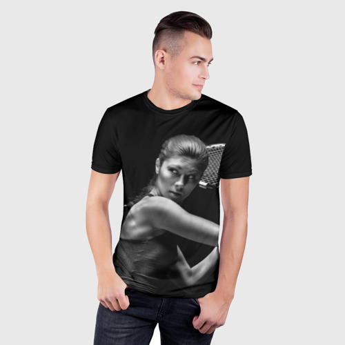 Мужская футболка 3D Slim с принтом Ответный удар, фото на моделе #1