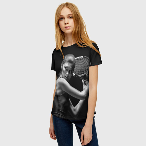 Женская футболка 3D с принтом Ответный удар, фото на моделе #1