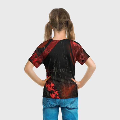 Детская футболка 3D с принтом Cs:go - Survivor Z Style Выживший, вид сзади #2
