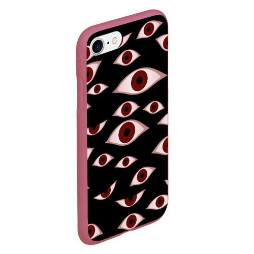Чехол для iPhone 7/8 матовый с принтом Глаза, вид сбоку #3