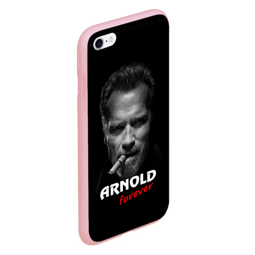 Чехол для iPhone 6/6S матовый с принтом Arnold forever, вид сбоку #3