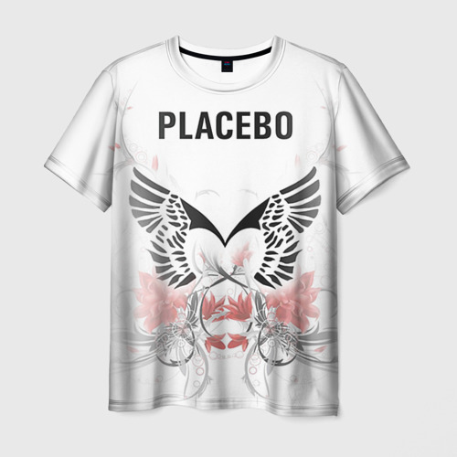 Мужская футболка 3D с принтом Placebo, вид спереди #2