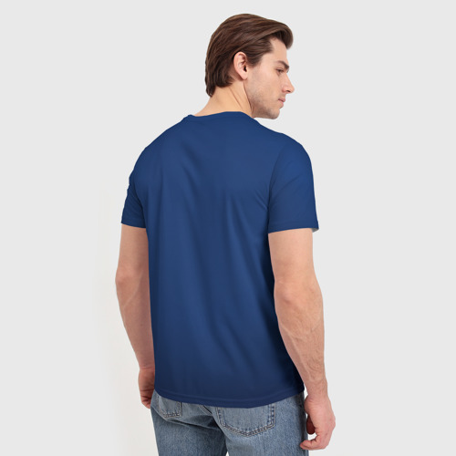 Мужская 3D футболка с принтом Chelsea, вид сзади #2