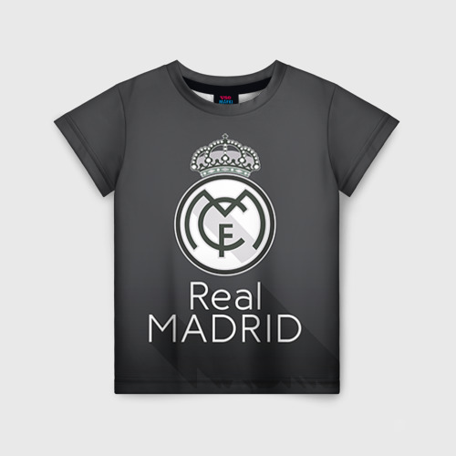 Детская футболка 3D с принтом Real Madrid, вид спереди #2