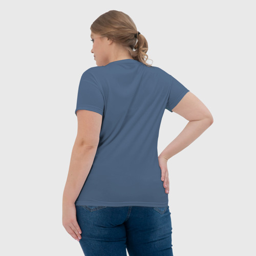 Женская футболка 3D с принтом Фрай, вид сзади #2