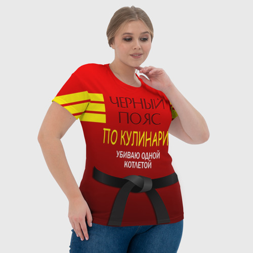 Женская футболка 3D с принтом Повар 4, фото #4