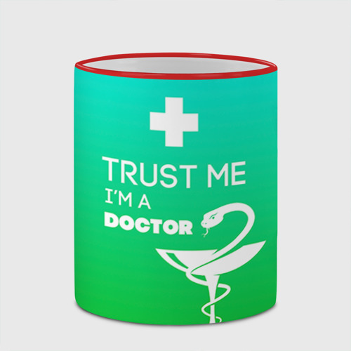 Кружка с полной запечаткой с принтом Trust me, i'm a doctor, вид сбоку #3